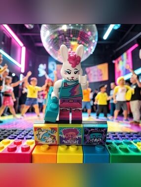 Bunny Dancer 43101 VIDIYO Bandmate LEGO® Minifigure/Accessories ONLY Assembled.